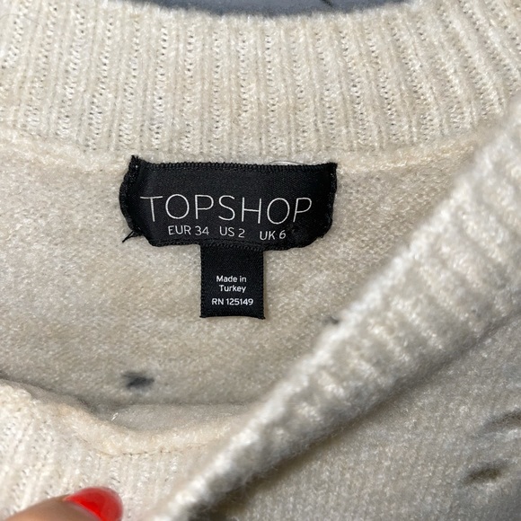 Topshop distressed sweater - Picture 3 of 7